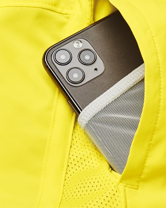 Men's UA Launch Run 7" Shorts, Yellow, pdpMainDesktop image number 4